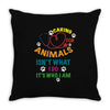 caring for animals isn't what i do it's who i am Throw Pillow
