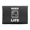nerd life is the best life Accessory Pouches