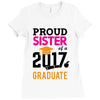 Class of 2017 Proud Sister Graduation Ladies Fitted T-Shirt