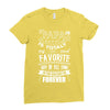 My Papa is Totally My Most Favorite Guy Of All Time Ladies Fitted T-Shirt