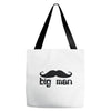 moustache Tote Bags