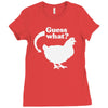 chicken butt Ladies Fitted T-Shirt