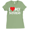 i love my boyfriend Ladies Fitted T-Shirt