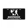 Backpacker Let's Explore The World License Plate