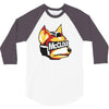 halftone fox (regular) 3/4 Sleeve Shirt
