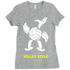 volleyball style sport funny gift present outdoor Ladies Fitted T-Shirt