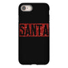 santa red glitter iPhone 8
