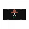 ladies sombrero  funny retro mexico mustache designer License Plate