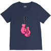 boxing gloves breast cancer V-Neck Tee