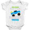 monster truck shirt for boys toddlers Baby Onesie