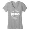 rescue dogs rock Women's V-Neck T-Shirt