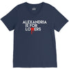 alexandria is for lovers V-Neck Tee