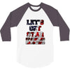 star spangled hammered 3/4 Sleeve Shirt