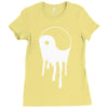 yang and yin dripping chinese symbol fashion geek samurai Ladies Fitted T-Shirt