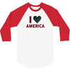 I Love America 3/4 Sleeve Shirt