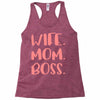 wife boss mom Racerback Tank
