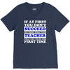 teach success tee V-Neck Tee
