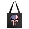skull u.s.a. back Tote Bags