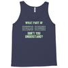 what part of binary code don't you understand Tank Top