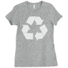 recycle symbol Ladies Fitted T-Shirt