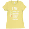 republican, democrat, busy slaying dragons fantasy Ladies Fitted T-Shirt