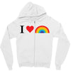 I Love Lgbt Zipper Hoodie