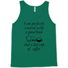 good book and coffee rectangle Tank Top