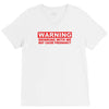 drinking with me pregnancy warning V-Neck Tee
