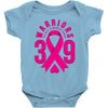 end breast cancer   39 warriors Baby Bodysuit