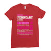 quens are born in february Ladies Fitted T-Shirt