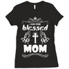 I Am One Blessed Mom Ladies Fitted T-Shirt