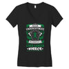 Never Underestimate The Strength Of A Liver Cancer Warrior Women's V-Neck T-Shirt