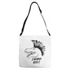 i wanna rock! Adjustable Strap Totes