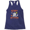 scary gay person Racerback Tank