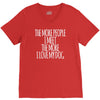the more people i meet the more i love my dog V-Neck Tee