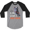 This Girl Loves Her Cane Corso 3/4 Sleeve Shirt