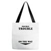 Double Trouble On The Way Tote Bags