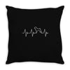 boxer heartbeat Throw Pillow