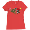 mario vs link Ladies Fitted T-Shirt