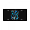 blue vectorfunk License Plate