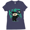 mo hawk ninja Ladies Fitted T-Shirt