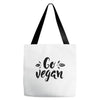 go vegan 2 Tote Bags