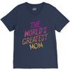 The World's Greatest Mom V-Neck Tee
