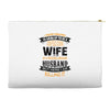 Super Cool Wife Of A Freaking Awesome Husband Accessory Pouches