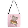 Pusheen the Cat Muscular with Donut Adjustable Strap Totes