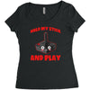 gaming hold and play Women's Triblend Scoop T-shirt