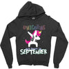 september born unicorns Zipper Hoodie