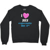 i love july especially the 4th Crewneck Sweatshirt