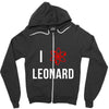 i heart leonard Zipper Hoodie