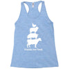 friends not food white Racerback Tank